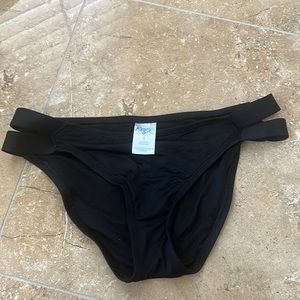 Black two strapped bikini bottom